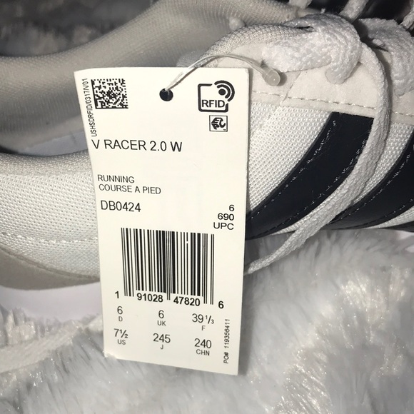 Adidas V Racer 2.0 women’s shoes size 7.5 & 9.5 - Picture 6 of 6